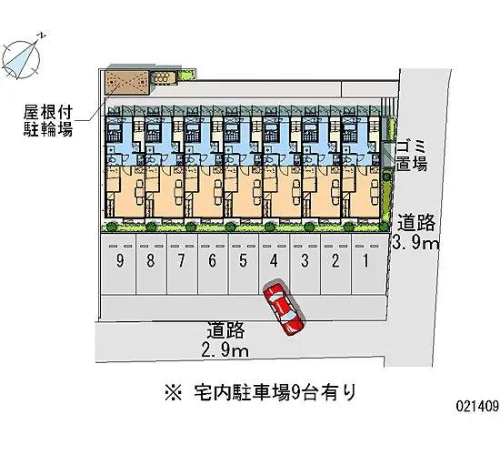 ★手数料０円★岡崎市昭和町　月極駐車場（LP）